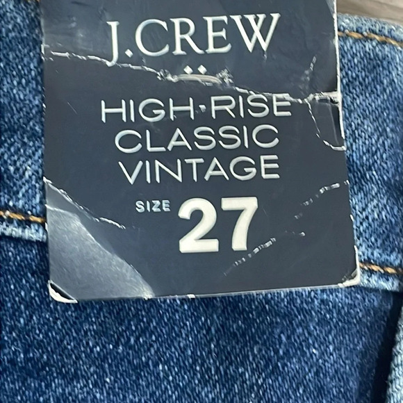 NWT J. Crew High Rise Classic Vintage Denim Jeans 27 - Picture 14 of 15